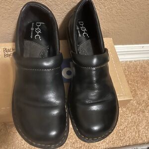 Black Leather Slip-On Loafers